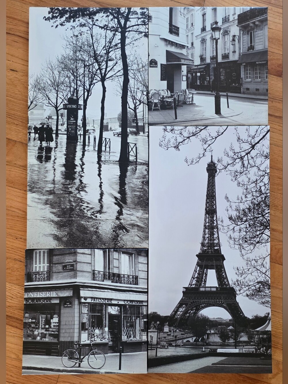 Black & White Paris Photo Collage Wall Art - Picture 1 of 8